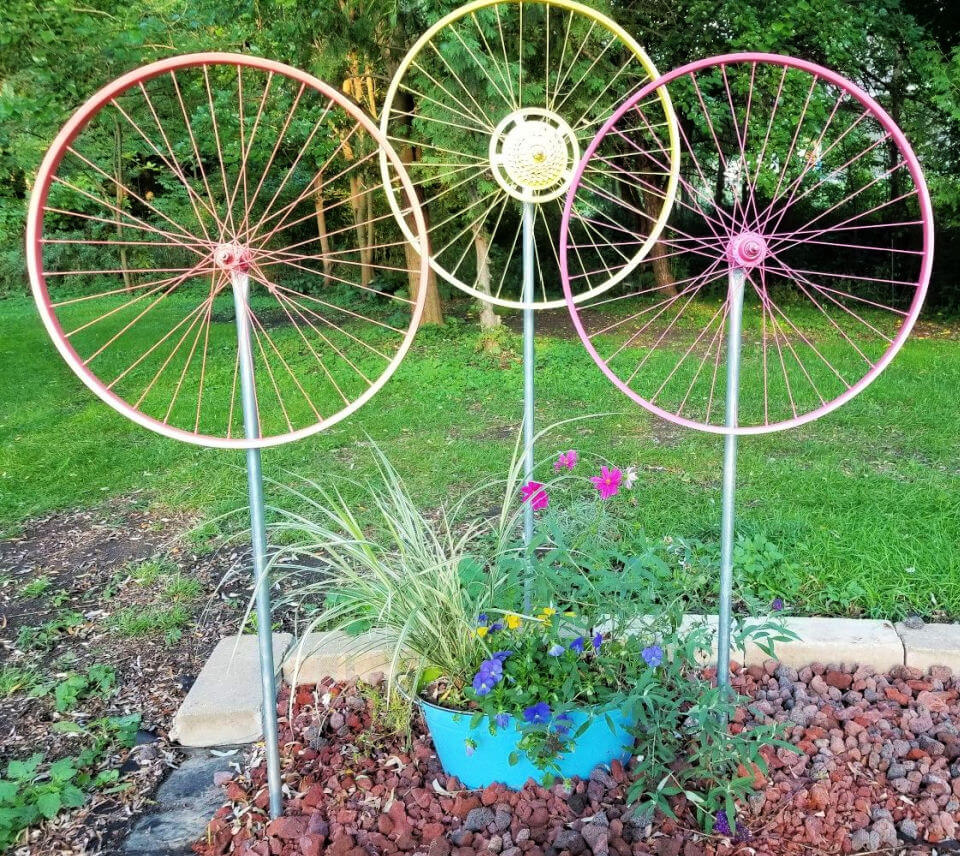 15 Upcycling Ideas For Old Bike Wheel – DIY to Make
