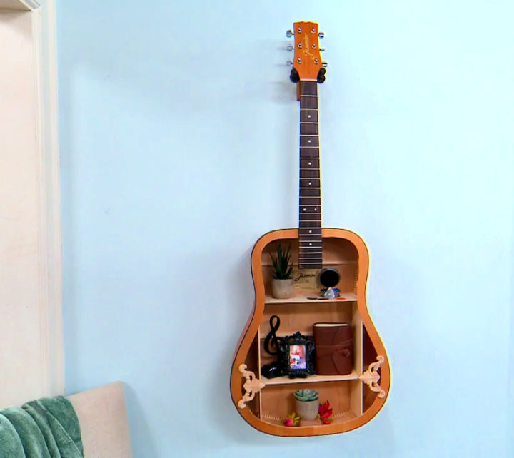 Inexpensive DIY Guitar Shelf Inexpensive DIY Guitar Shelf