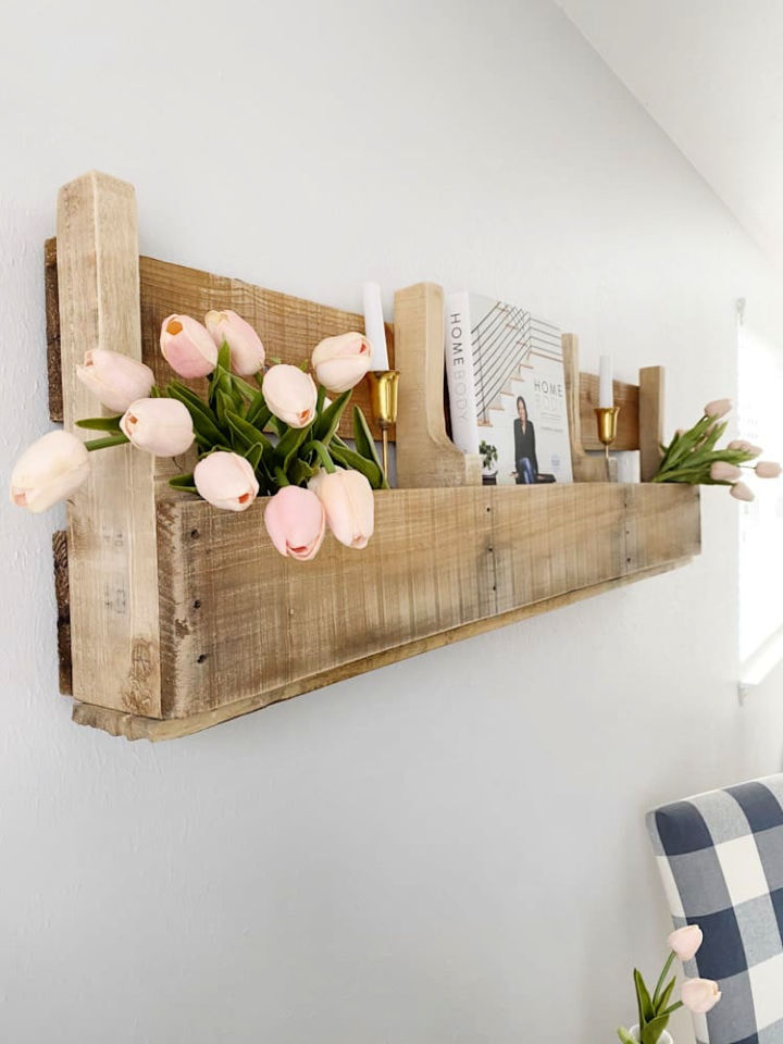 25 Best Pallet Shelves With Step By, Shelves Out Of Pallets