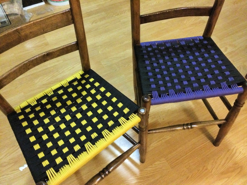 Weave Chair Seats with Paracord