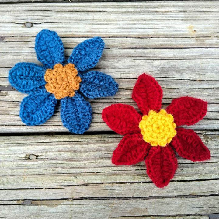 Crochet Daisy Flower Applique