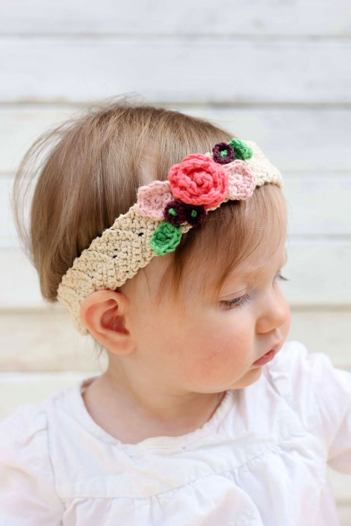 Crochet Flower Pattern for Headband