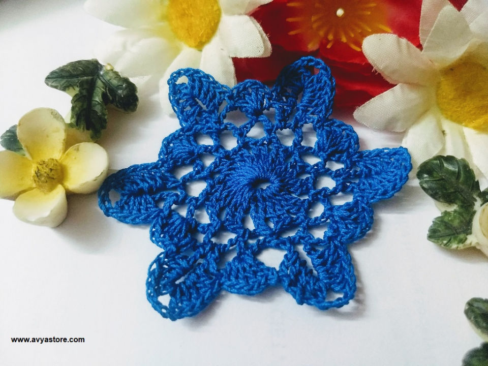 Crochet Polygon Flower Motif