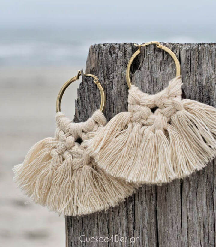 DIY Macrame Earrings DIY Macrame Earrings
