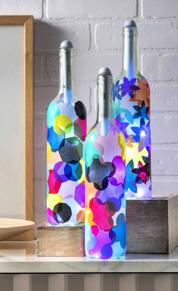 20 DIY Decorative Crafts From Empty Glass Bottles DIY to Make