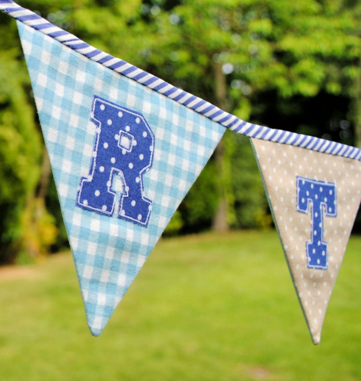 Baby Boy Personalised Bunting
