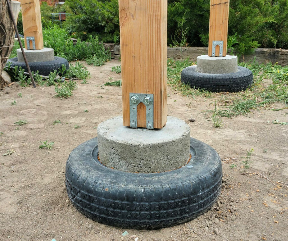 Concrete Tire Piers