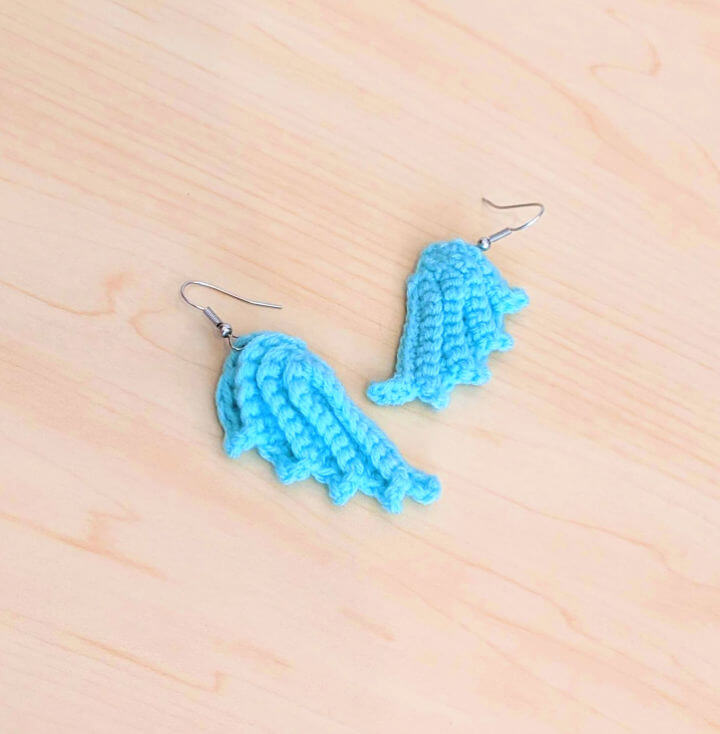 Crochet Angel Wing Earrings