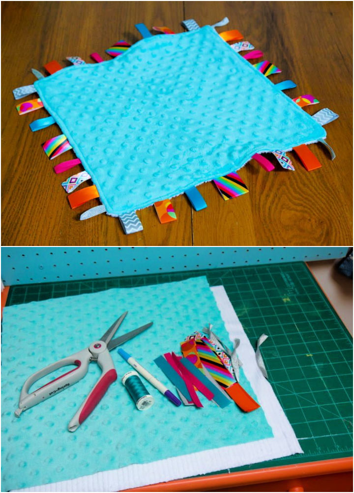 DIY Lovey Tag Blanket