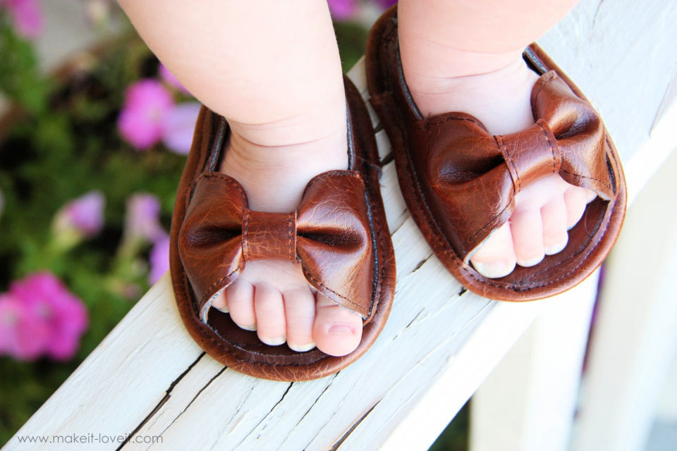 Faux Leather Sandal for 1 Year Old Baby Girl