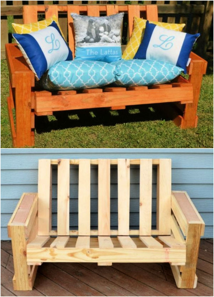 25 Easy DIY Pallet Bench Plans in 2021 {Updated} DIY to Make