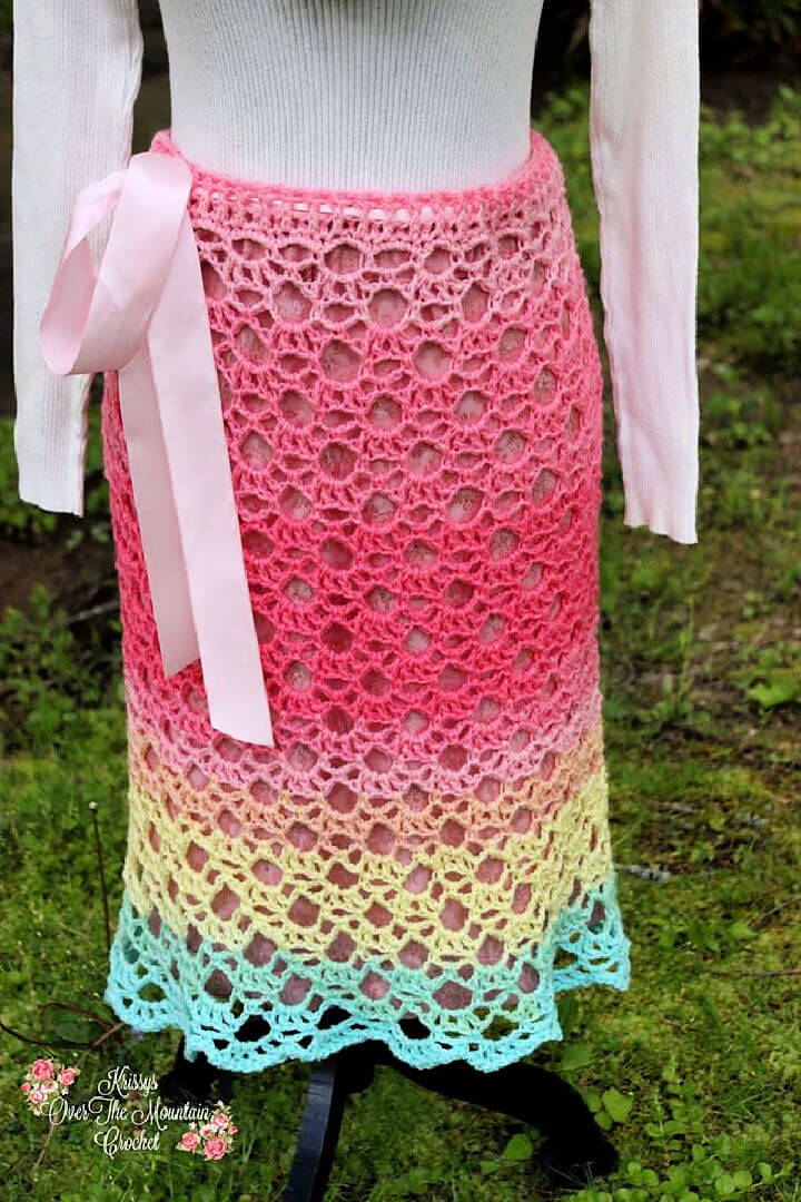 lace skirt crochet pattern