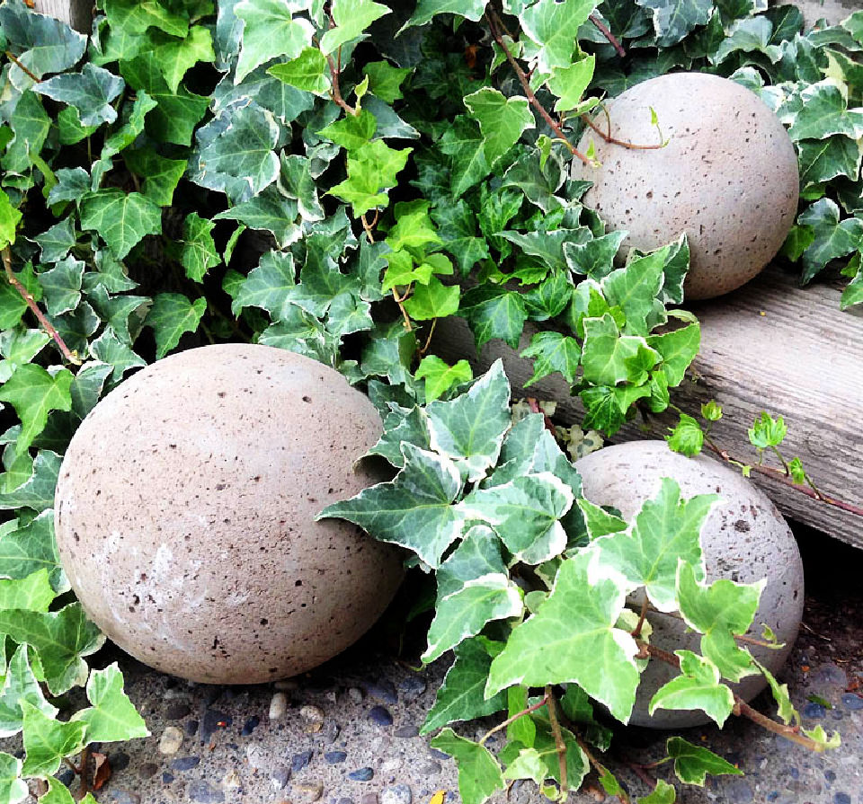 Make Your Own Concrete Garden Globes