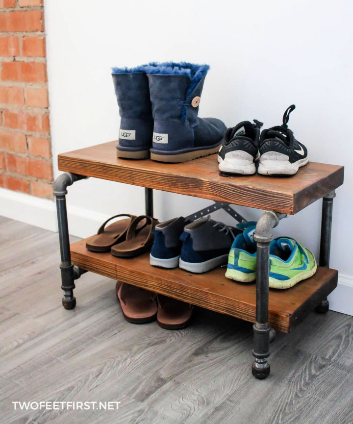 rustic boot rack
