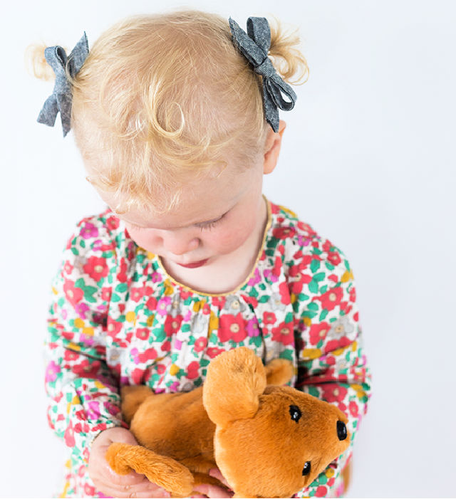 No Sew Baby Bow from Bias Tape