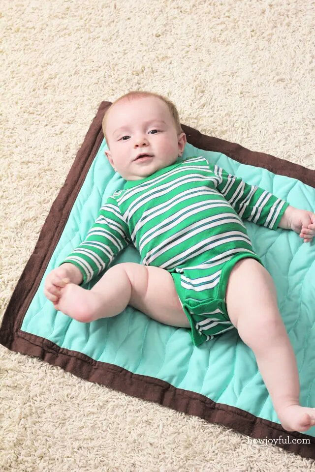 Quilted Diaper Changing Mat for Second Baby