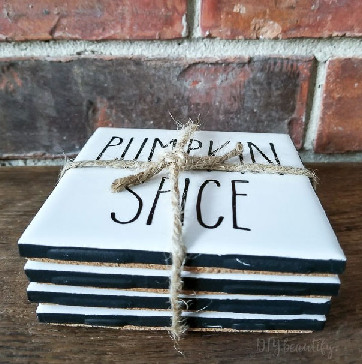 Rae Dunn Inspired Coasters Gift for Winner