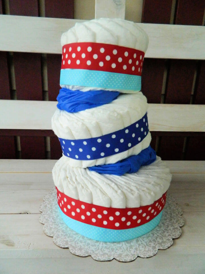 Baby Shower Diaper Cake Favor
