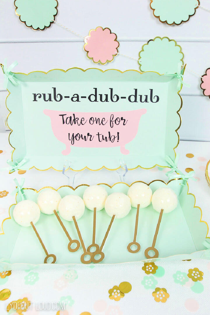 Bath Bomb Baby Shower Favor