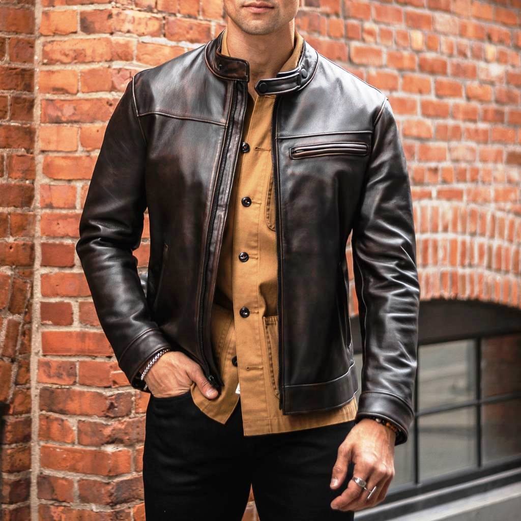 Styling Ideas to Style Men’s Leather Jacket Casually